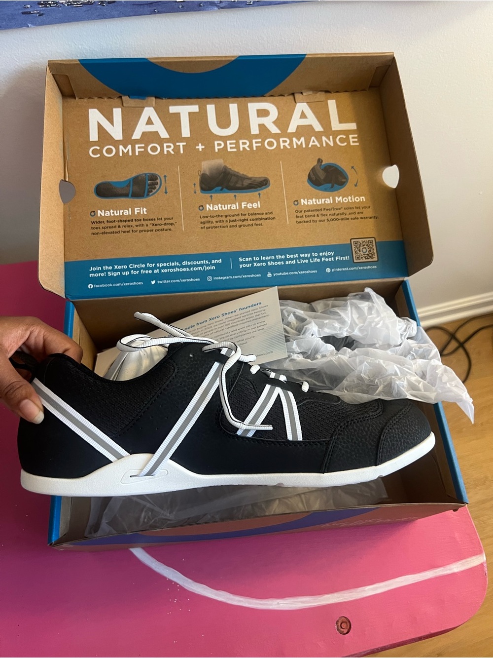 NWT Xero Black Men’s Prio Shoes - Picture 3 of 6
